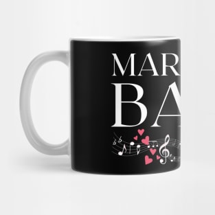 Marching Band Mom Hearts Music Notes Mug